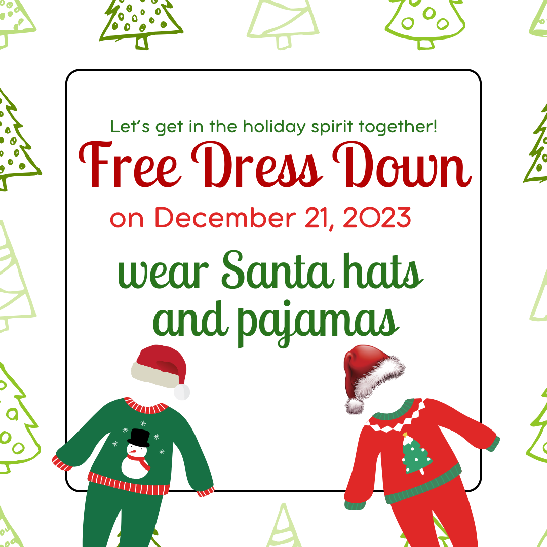 Santa Hats and Pajamas Day