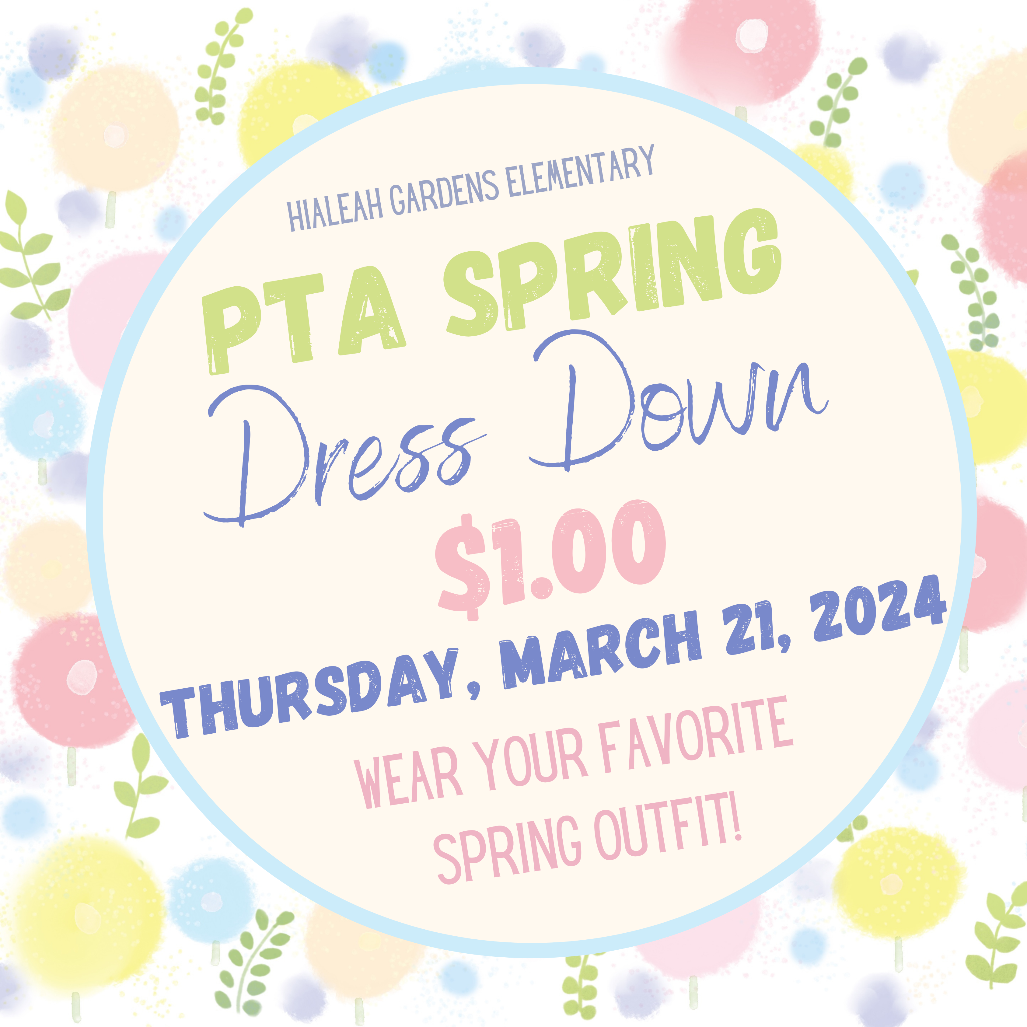 PTA Spring Dress Down